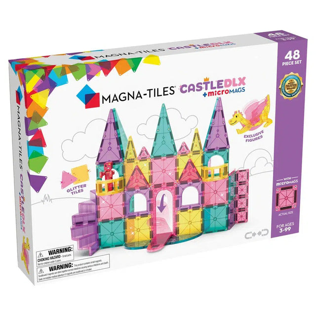 MAGNA-TILES® Castle DLX 48-Piece Magnetic Construction Set