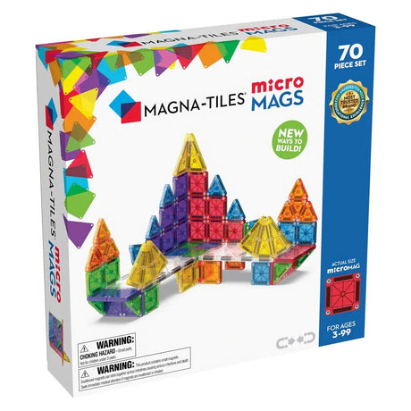 MAGNA-TILES® microMAGS 70-Piece Deluxe Magnetic Construction Set