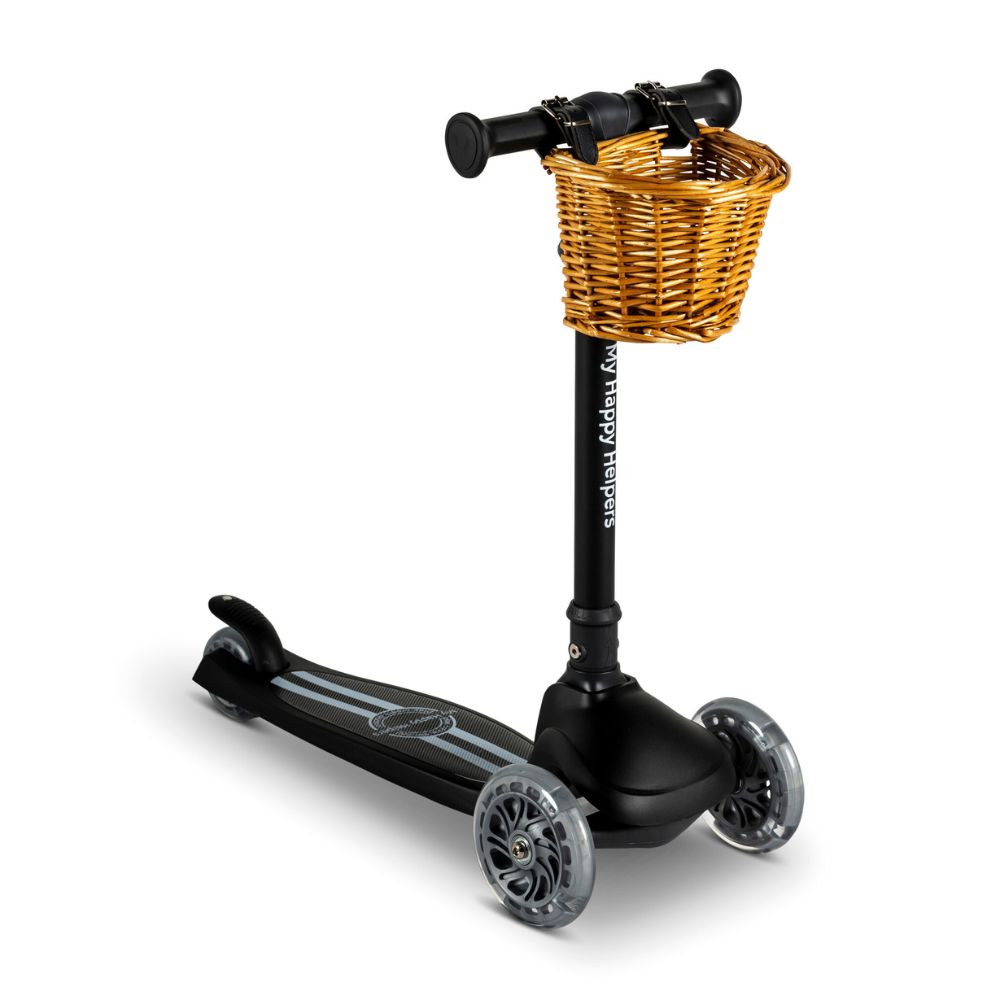 MHH 3 Wheel Folding Scooter - Jet Black