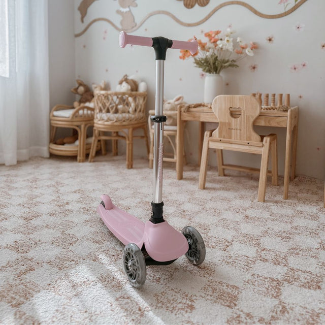 MHH 3 Wheel Folding Scooter - Rose Pink