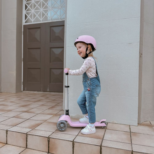 MHH 3 Wheel Folding Scooter - Rose Pink