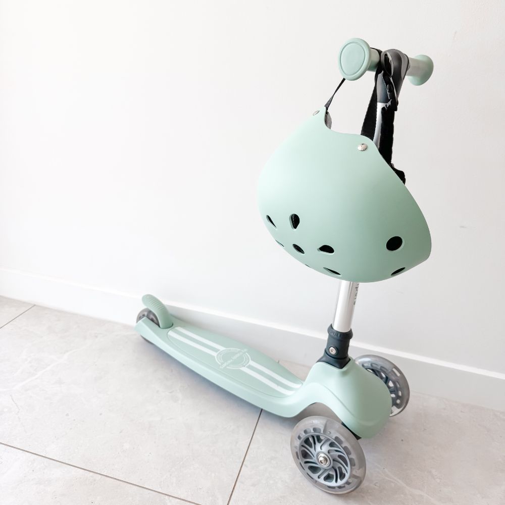 MHH 3 Wheel Folding Scooter - Sage Green