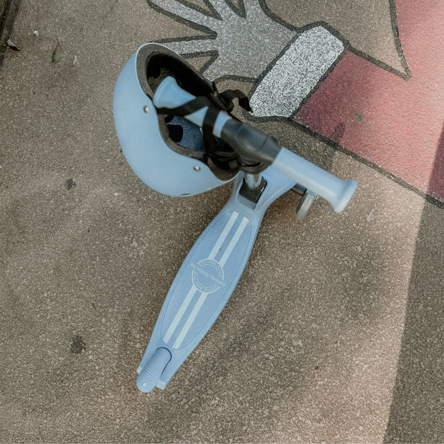 MHH 3 Wheel Folding Scooter - Slate Blue