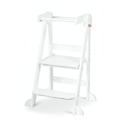 Folding Learning Tower - White