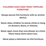 Kids Wardrobe - Grey Baskets