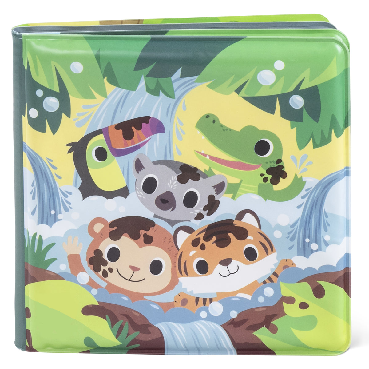 Close-up detail of the Magic Bath Book - Messy Jungle