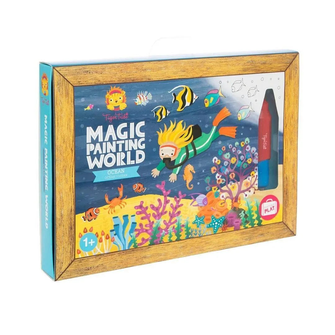 Close-up detail of the Magic Painting World - Ocean