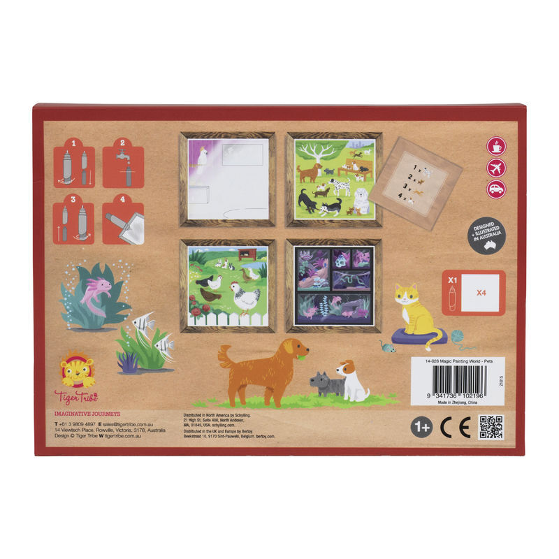 Close-up detail of the Magic Painting World - Pets