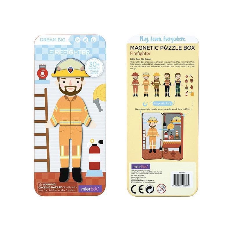 Magnetic Puzzle Box - Firefighter