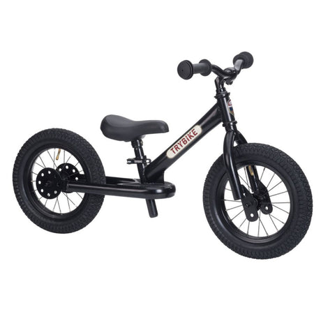 Matte Black Steel Trybike with Black Seat & Grips