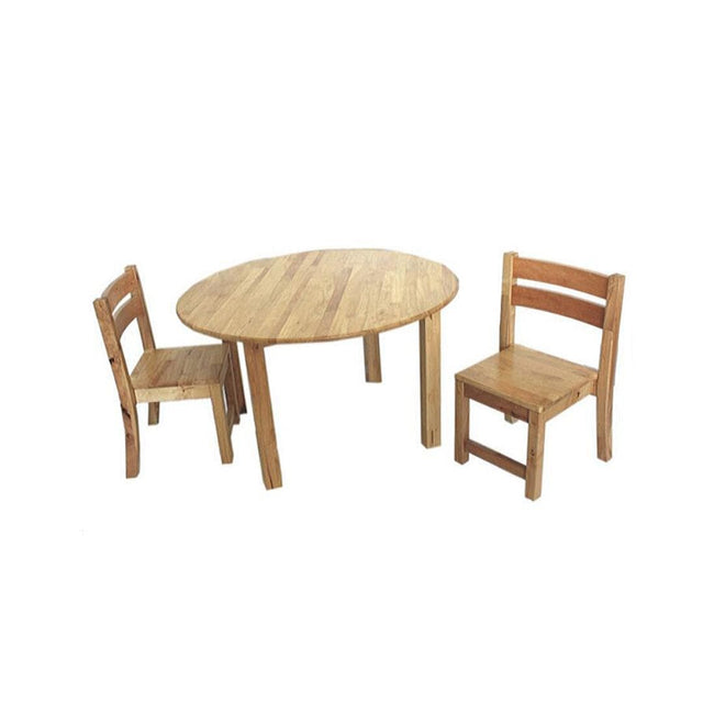 Medium Round Table with 2 Stacking Chairs