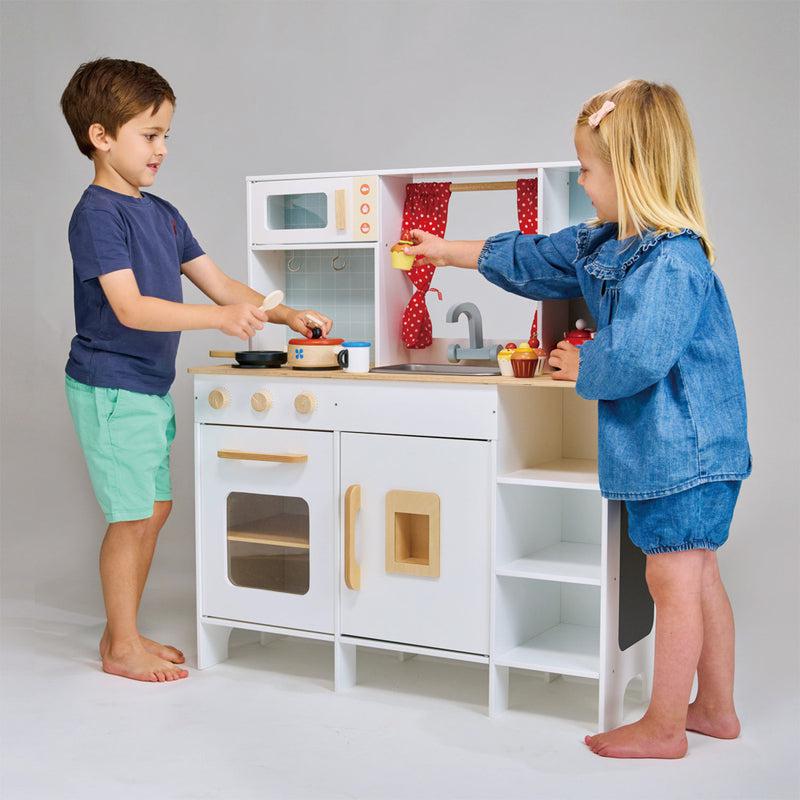 Close-up detail of the Mentari Play Kitchen