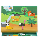Mier Edu Magnetic Art Case - Animal World