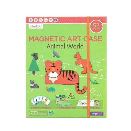 Mier Edu Magnetic Art Case - Animal World