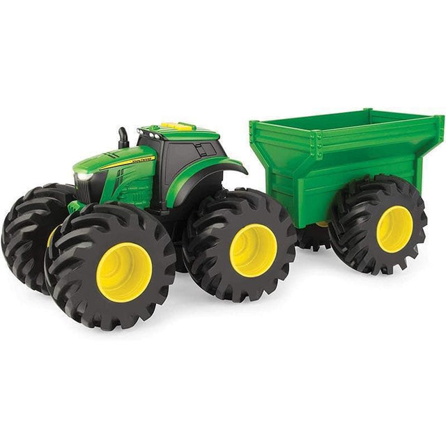 Monster Treads Tractor with Wagon (Lights and Sounds)-Toy Vehicles-My Happy Helpers