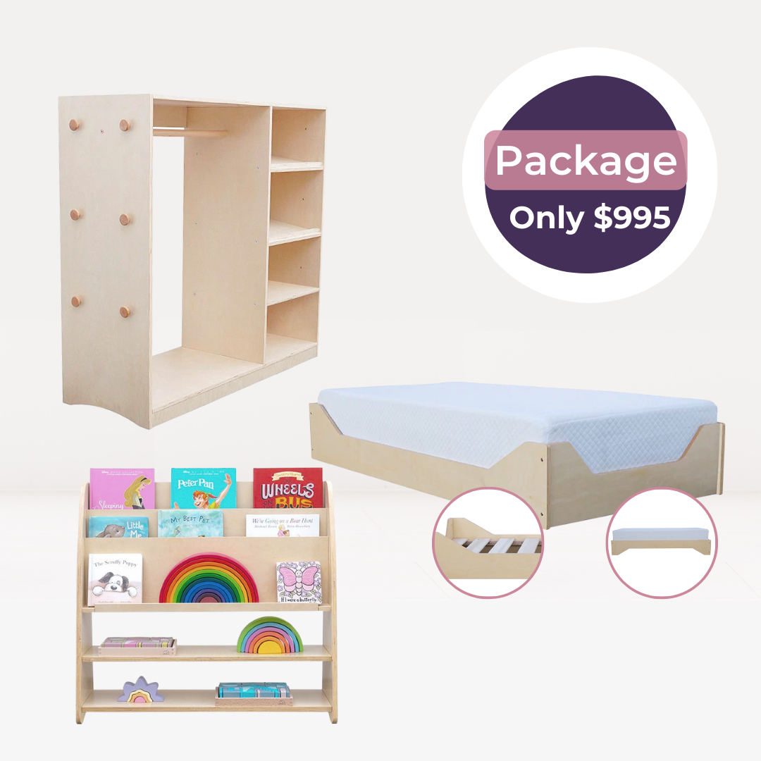 Montessori Bedroom Package - Varnished-My Happy Helpers