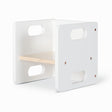 Montessori Weaning Cube Chair - White and Varnish