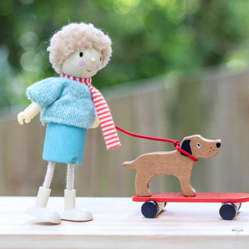 Mr. Goodwood with Flexible Limbs & His Dog