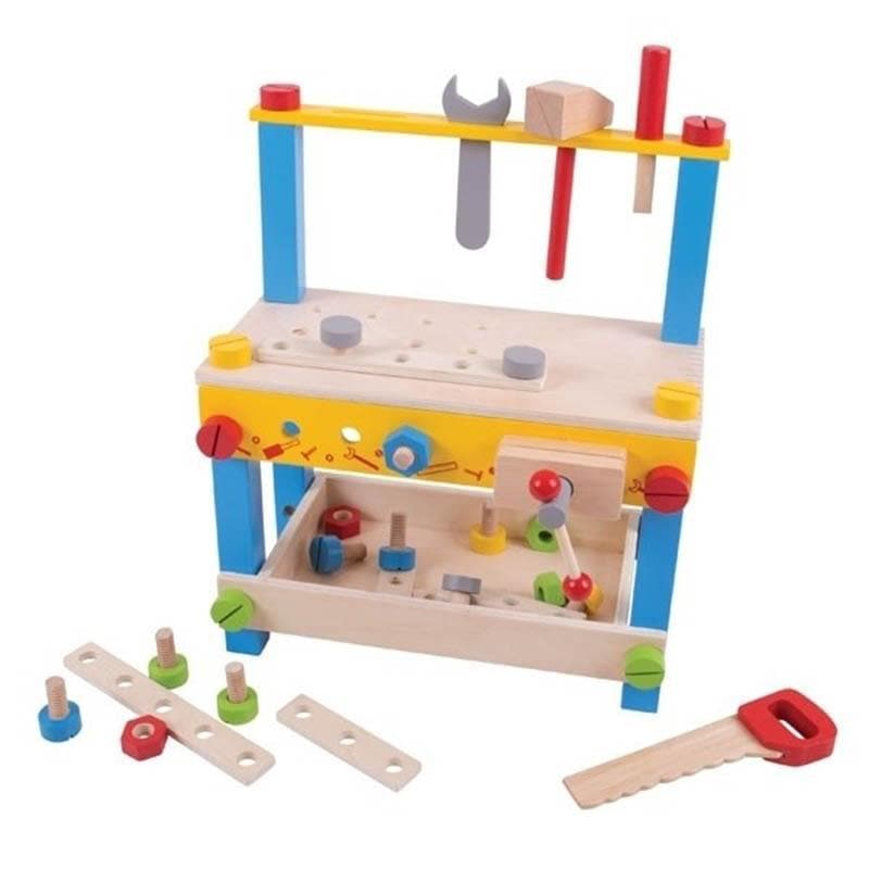 Bigjigs My First Workbench construction toy – the apprenticeship begins