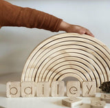 My Happy Helpers Natural Wooden Rainbow Stacker