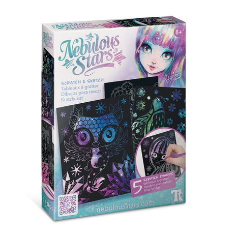 Nebulous Stars Scratch & Sketch Art Boards craft kit for children