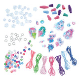 Nebulous Stars Friendship Necklaces shown with all pieces laid out