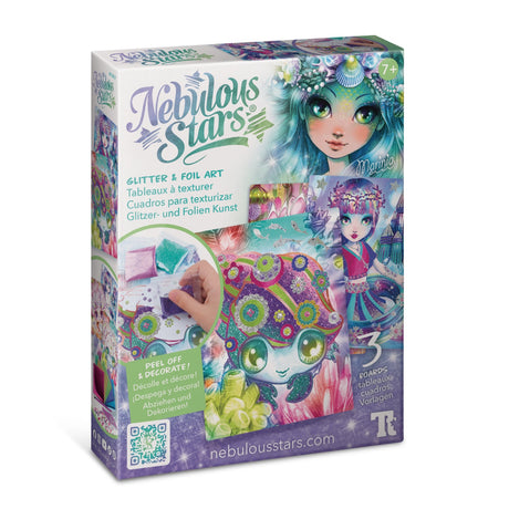 Nebulous Stars Glitter & Foil Art craft kit for children