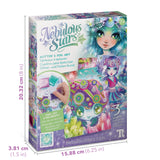 Nebulous Stars Glitter & Foil Art shown with all pieces laid out