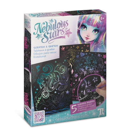 Nebulous Stars Scratch & Sketch craft kit for children