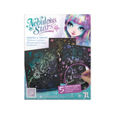 Nebulous Stars Scratch & Sketch shown with all pieces laid out
