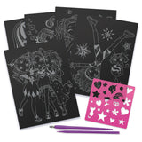 Nebulous Stars Scratch & Sketch in use during a craft session