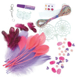 Nebulous Stars Dreamcatchers shown with all pieces laid out