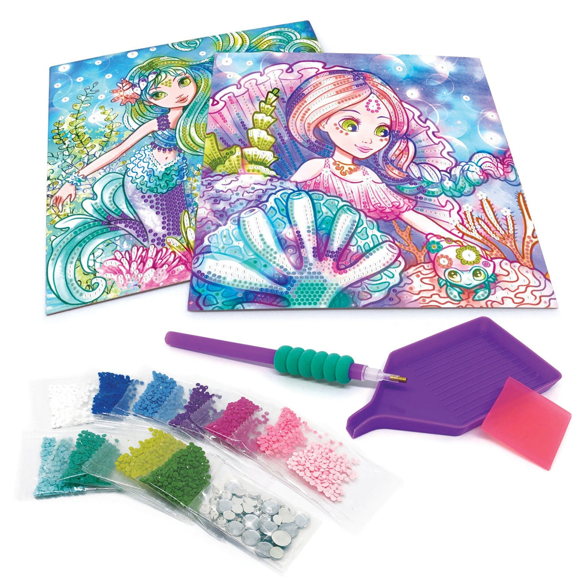 Nebulous Stars Dazzle-by-Number - Water in use during a craft session