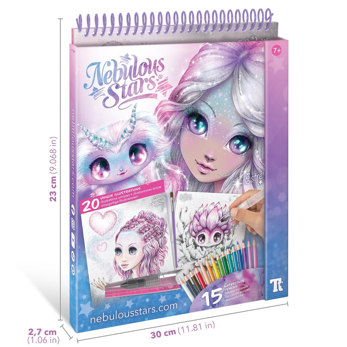 Nebulous Stars Watercolouring Book Set craft kit for children