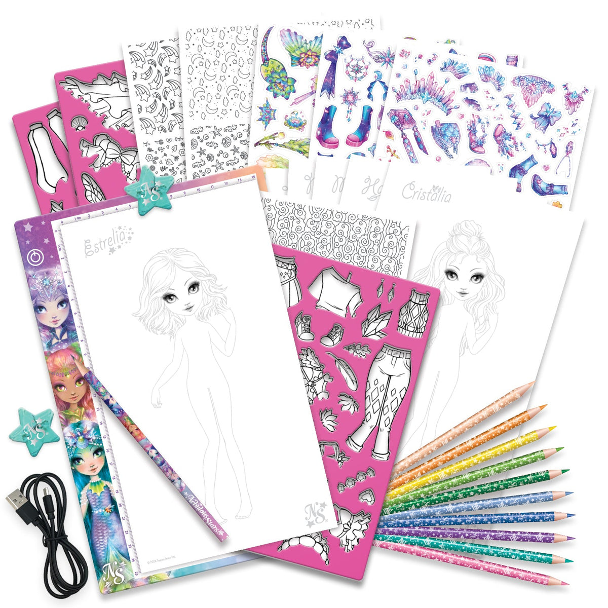 Nebulous Stars Fashion Designer Light Pad in use during a craft session