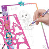 Finished results made with the Nebulous Stars Fashion Designer Light Pad