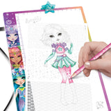 Nebulous Stars Fashion Designer Light Pad shown in scale against a hand