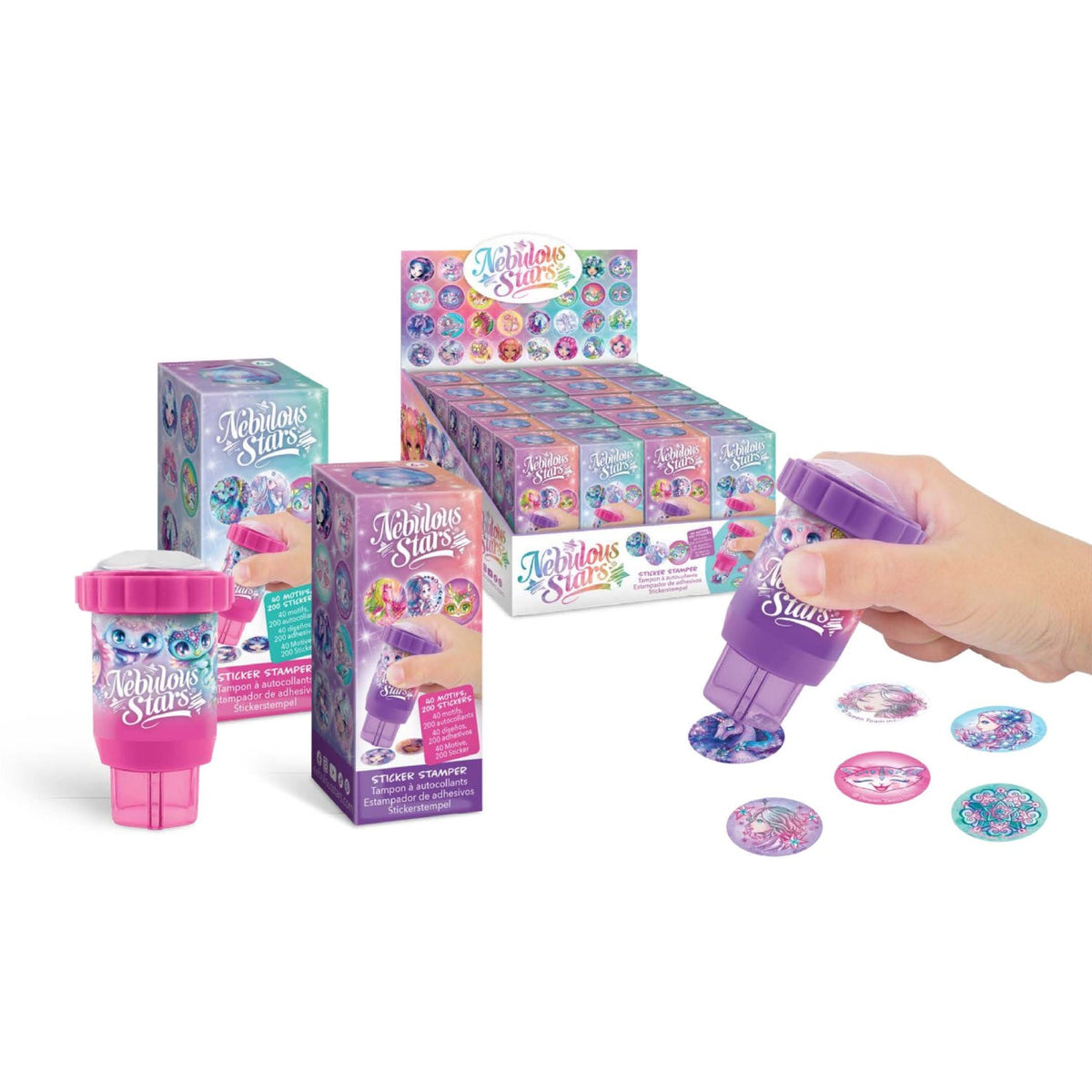 Nebulous Stars Sticker Stamper craft kit for children