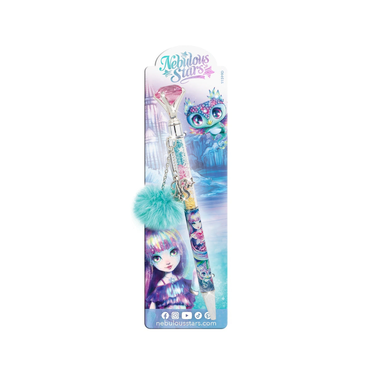 Close-up detail of the Nebulous Stars Diamond Pen