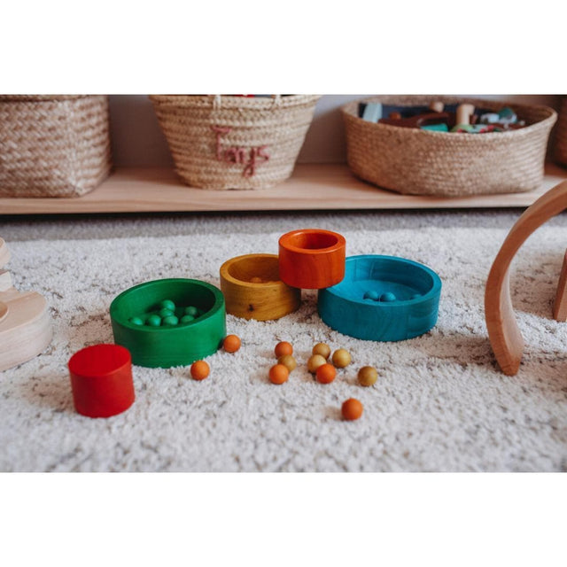 Natural Coloured Nesting and Stacking Bowls