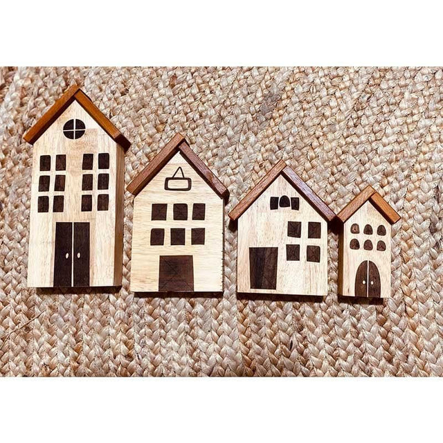 Natural Play House - set of 4