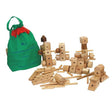 Natural Wood Construction Set