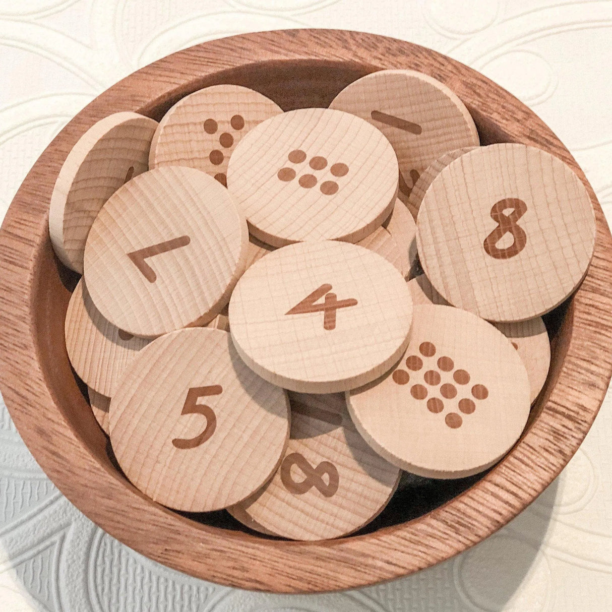 Number Counting and Subitising Discs 1 - 20