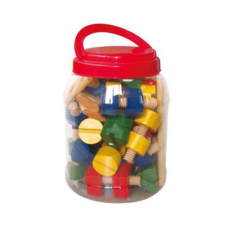Nuts & Bolts in a Jar - 56pcs-Educational Play-My Happy Helpers