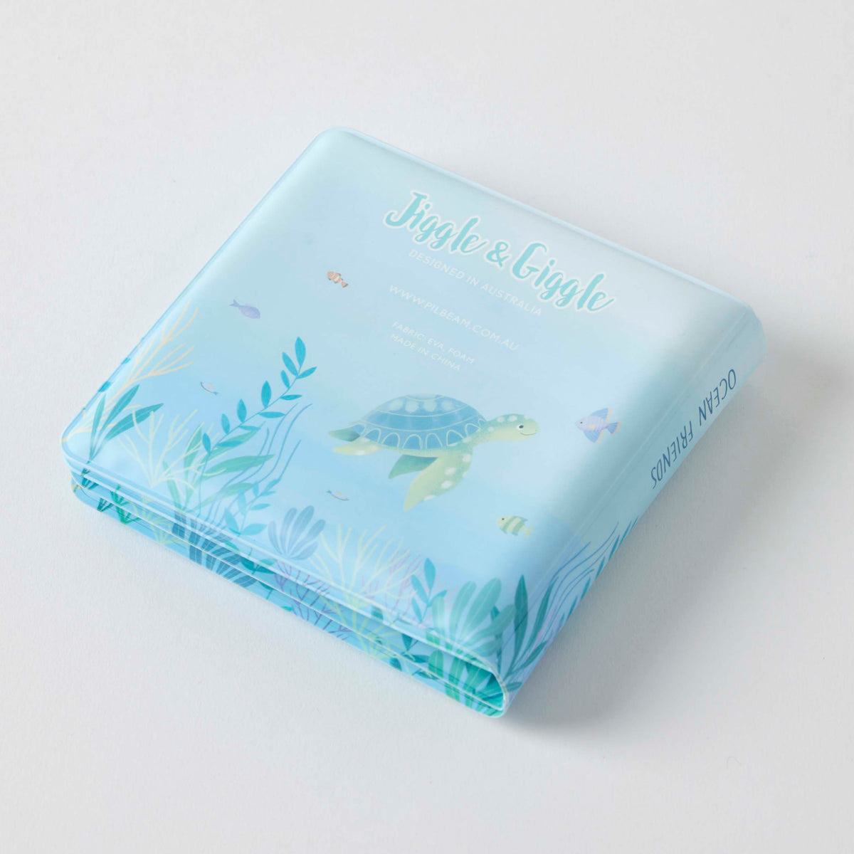 Close-up detail of the Ocean Buddies Bath Book