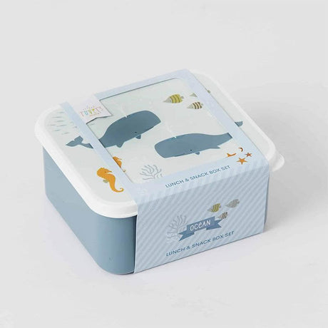 Ocean Lunch & Snack Box - Set of 4-Educational Play-My Happy Helpers