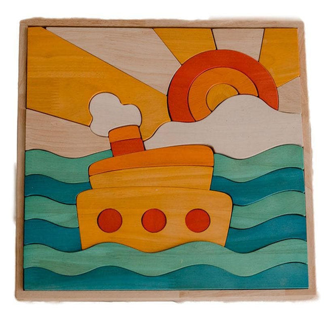 Ocean & Ship Puzzle & Play Set