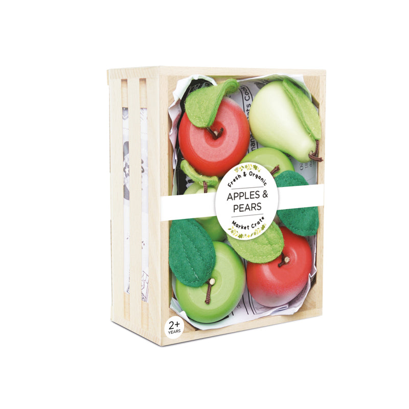 Orchard Fruits Wooden Market Crate - 7 Piece