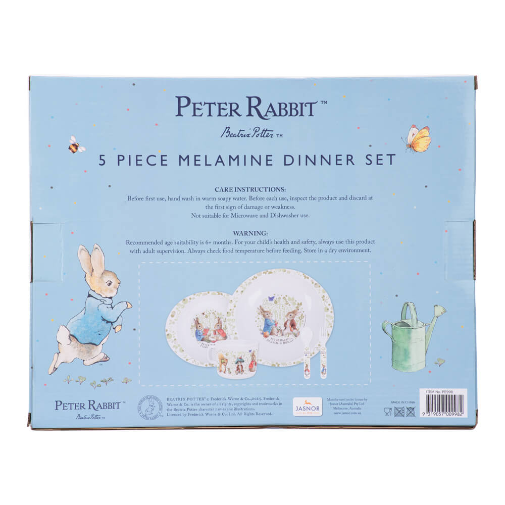 Classic Peter Rabbit: 5pc Dinner Set