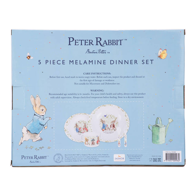 Classic Peter Rabbit: 5pc Dinner Set